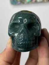 Load image into Gallery viewer, 2” Moss Agate Skull
