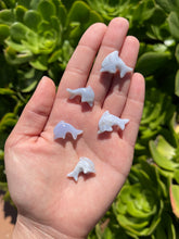 Load image into Gallery viewer, Blue Chalcedony Mini Dolphins

