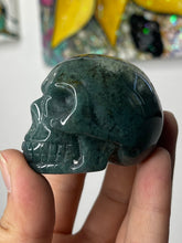 Load image into Gallery viewer, 2” Moss Agate Skull
