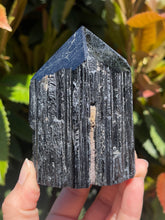 Load image into Gallery viewer, Raw Black Tourmaline with Polished Point Tower
