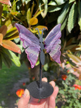 Load image into Gallery viewer, Fluorite Butterfly with Stand
