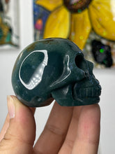 Load image into Gallery viewer, 2” Moss Agate Skull
