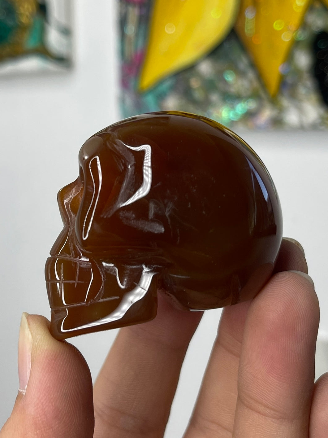 2” Carnelian Skull #A