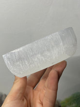 Load image into Gallery viewer, Satin Spar Selenite Heart Bowl 4”
