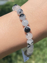 Load image into Gallery viewer, Tourmalinated Quartz 8mm Bracelet
