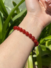 Load image into Gallery viewer, Carnelian 8mm Bracelet
