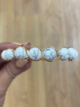 Load image into Gallery viewer, Howlite 10mm Wire-Wrapped Bracelet
