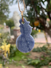 Load image into Gallery viewer, Blue Aventurine Snowman Ornament
