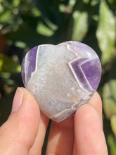 Load image into Gallery viewer, Chevron Amethyst Heart #C
