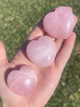 Load image into Gallery viewer, Puffy Rose Quartz Heart
