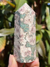 Load image into Gallery viewer, Green Flower Jasper Tower #B
