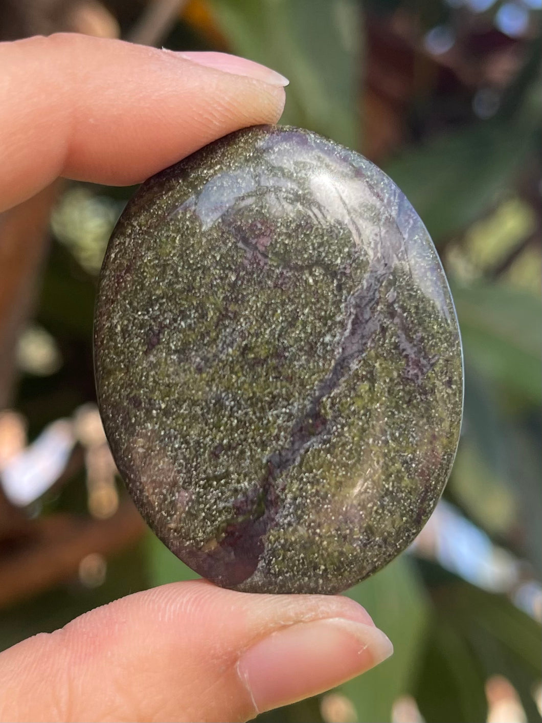 Dragon Blood Jasper Worry Stone