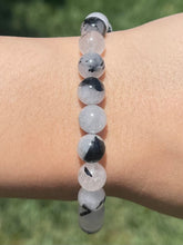 Load image into Gallery viewer, Tourmalinated Quartz 8mm Bracelet
