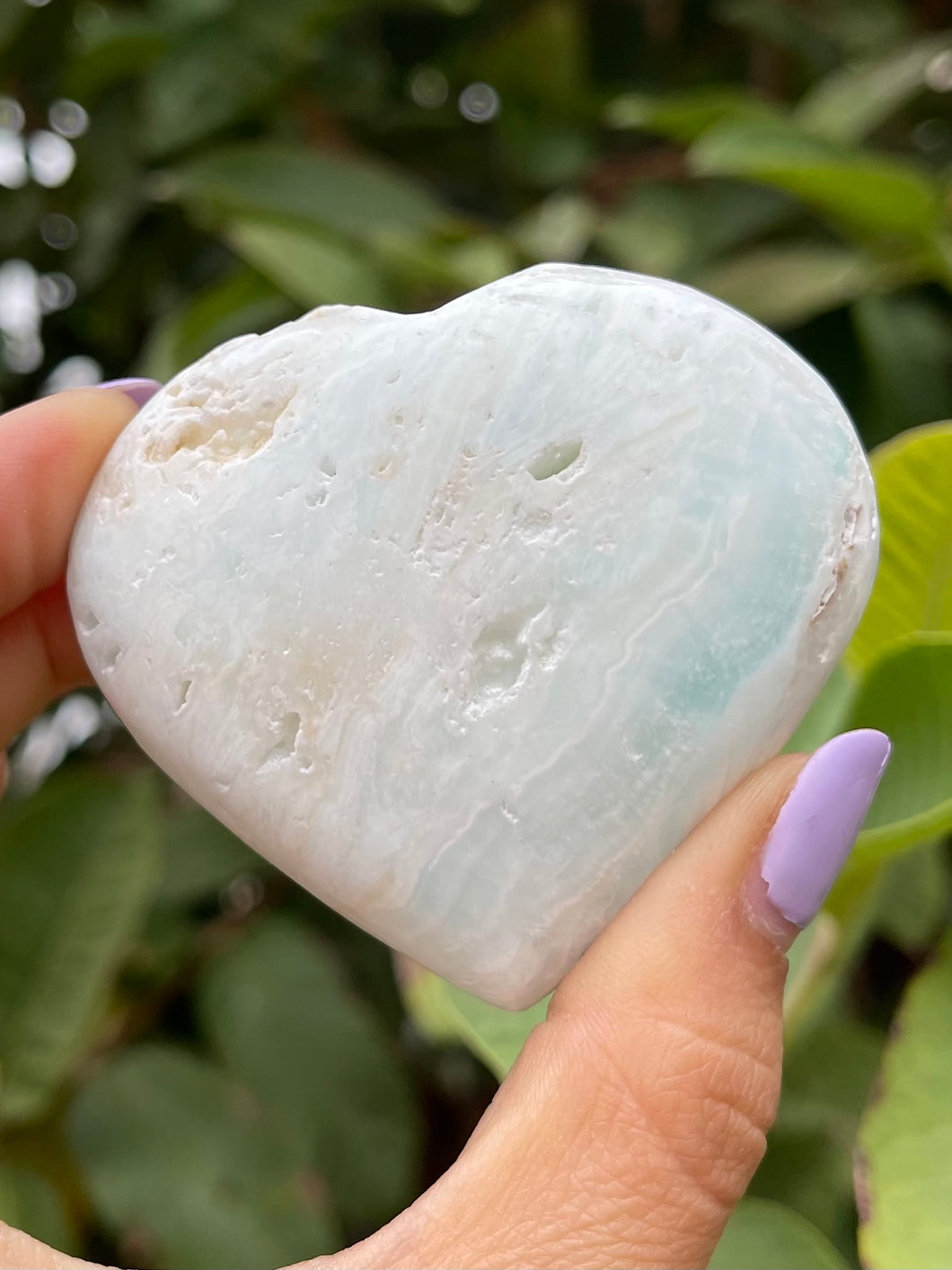 Caribbean Calcite Heart #C