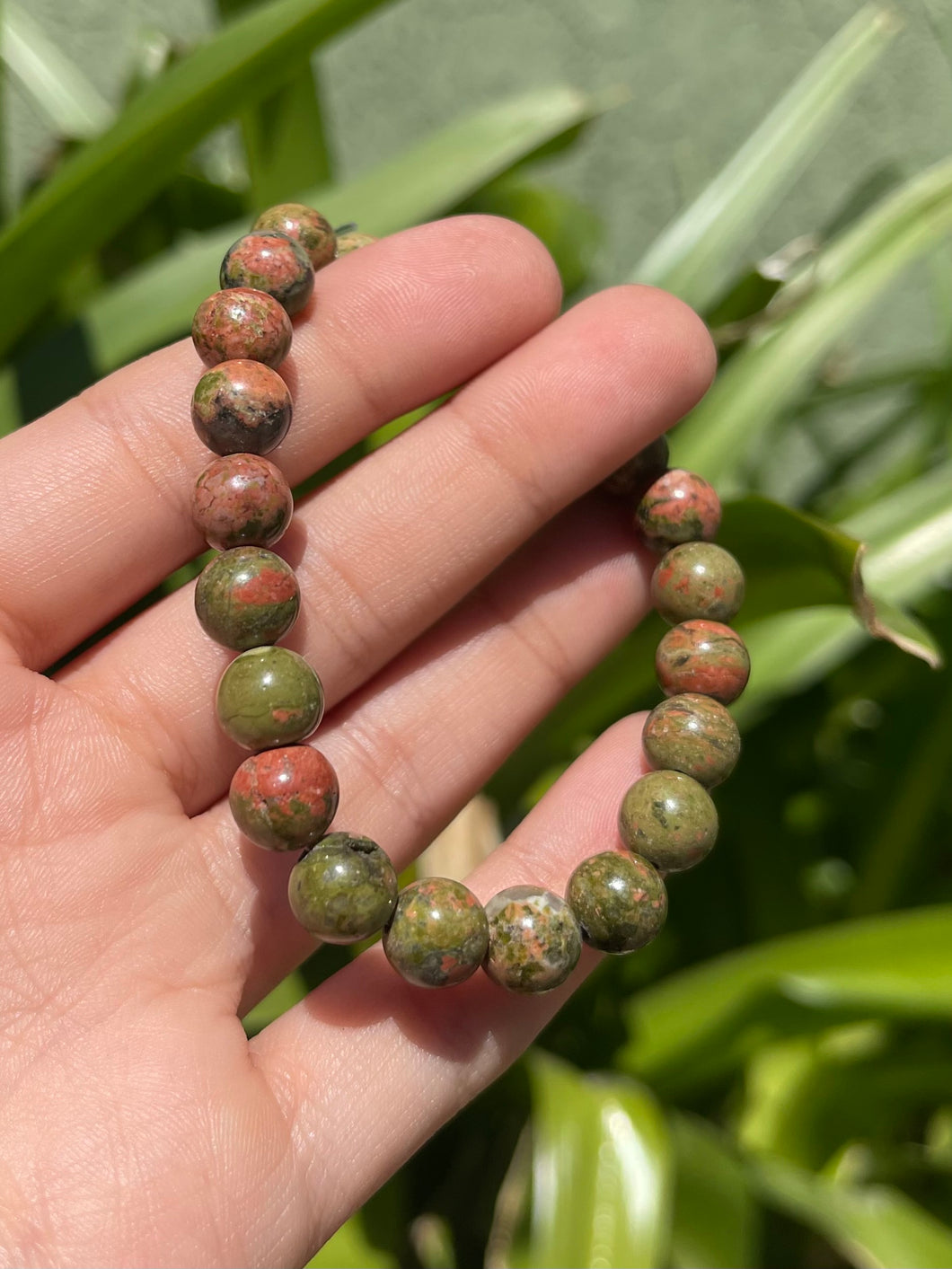 Unakite 8mm Bracelet