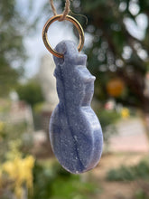 Load image into Gallery viewer, Blue Aventurine Snowman Ornament
